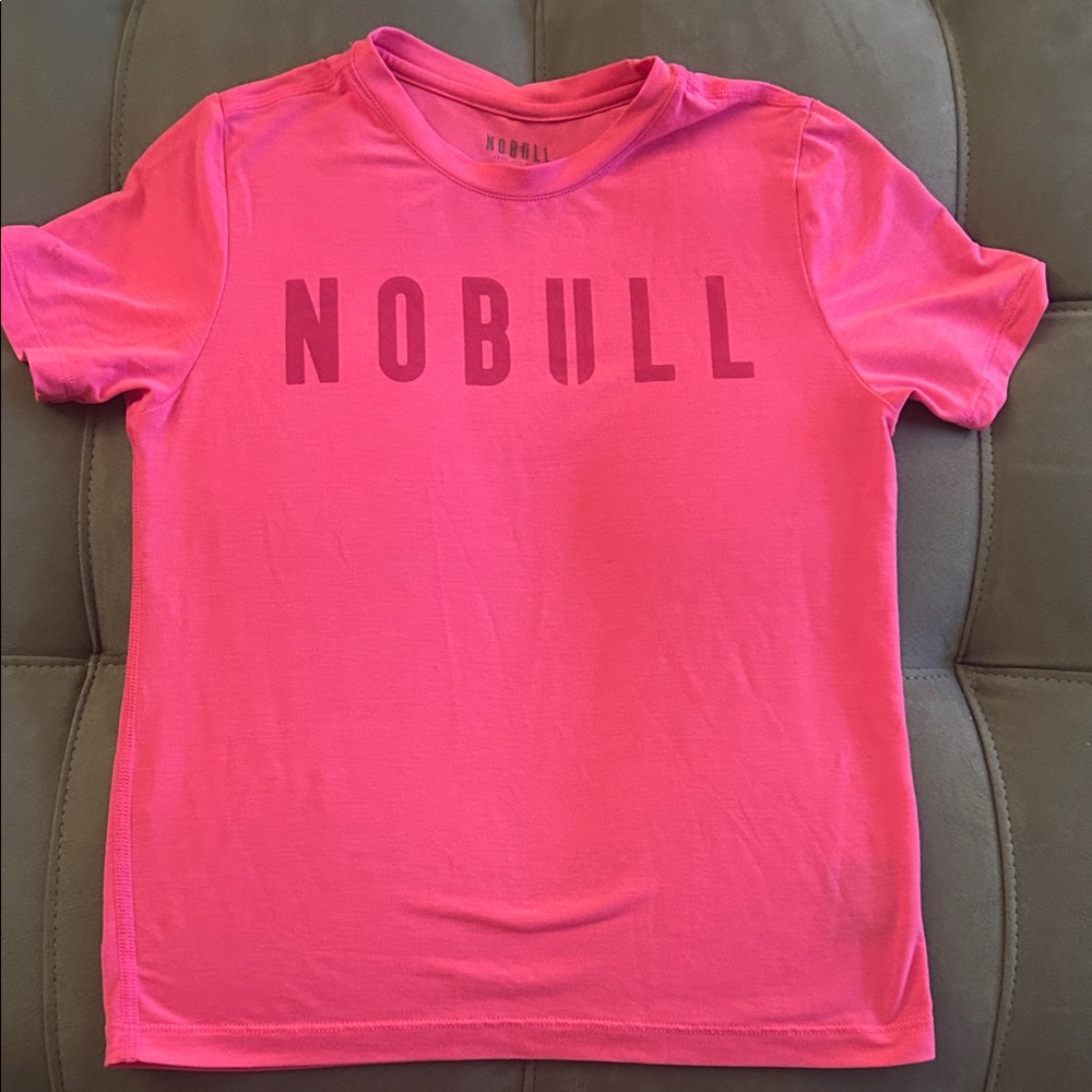 NOBULL Kids Vibrant Pink Tee